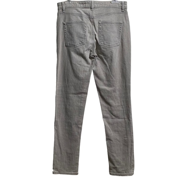 Eileen Fisher Gray Organic Cotton Stretch Cigarette Jeans Mid Rise Size 2 - Picture 2 of 5
